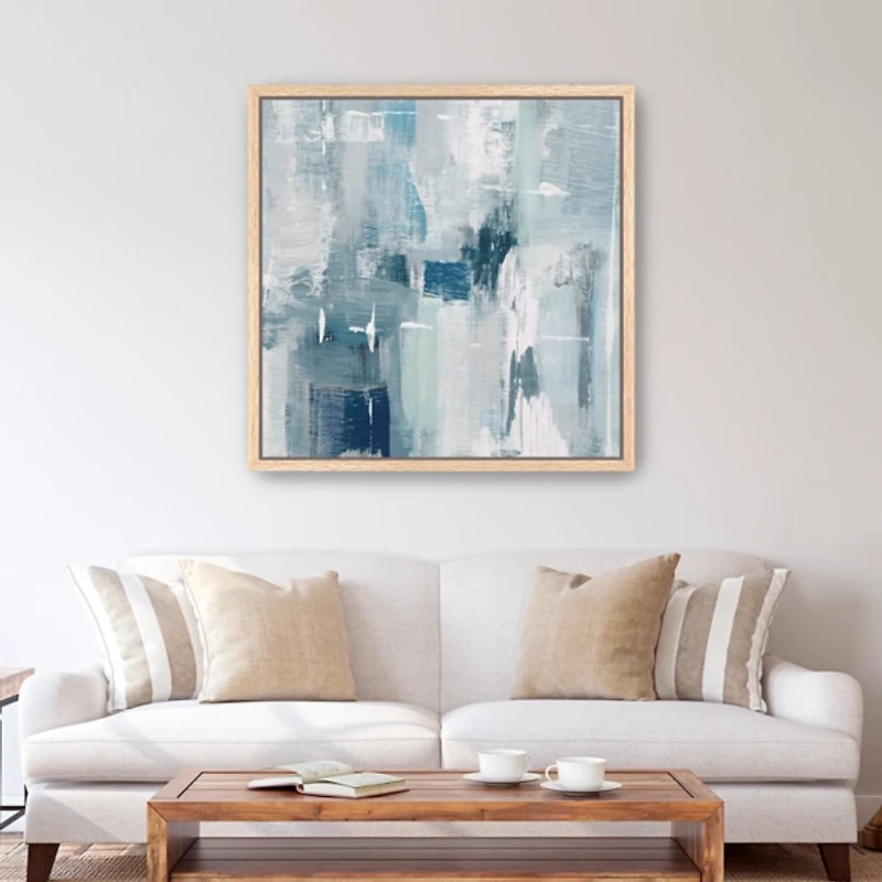 Spring Mountains Framed Canvas Art Print