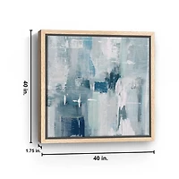 Spring Mountains Framed Canvas Art Print