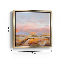 Sky on Fire Framed Canvas Art Print