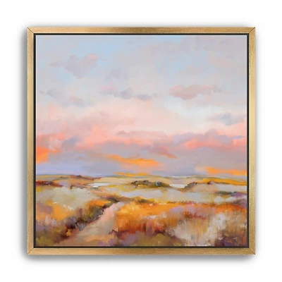 Sky on Fire Framed Canvas Art Print