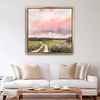Spring Fields II Framed Canvas Art Print