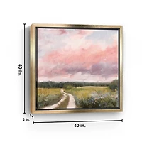 Spring Fields II Framed Canvas Art Print