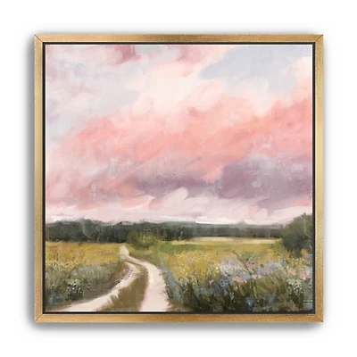 Spring Fields II Framed Canvas Art Print