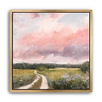 Spring Fields II Framed Canvas Art Print