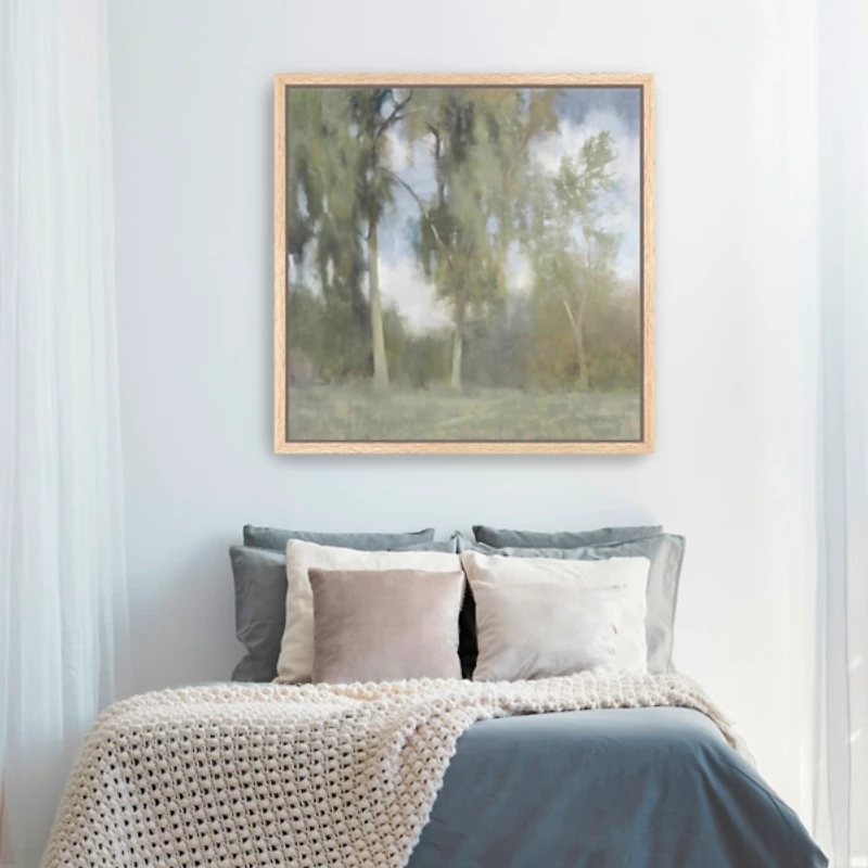 Timeless Trees Framed Canvas Art Print