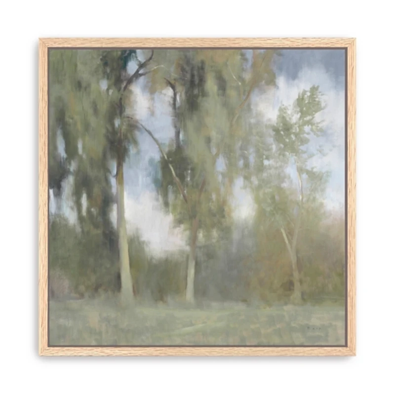 Timeless Trees Framed Canvas Art Print