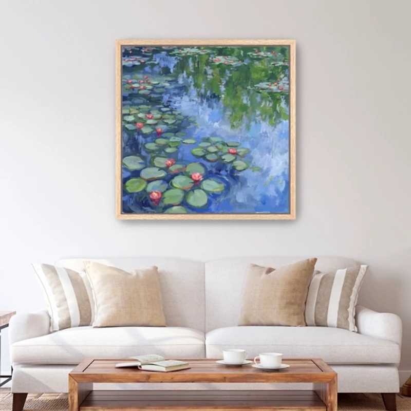 Serene Water Lilies II Framed Art Print