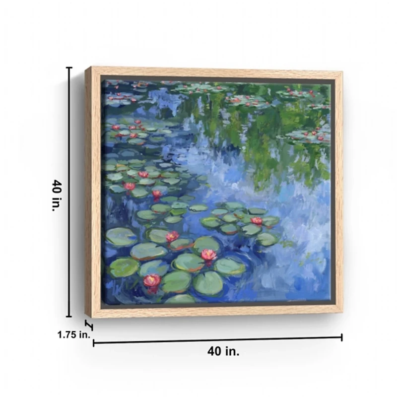 Serene Water Lilies II Framed Art Print