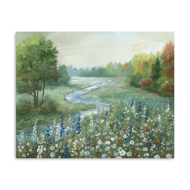Meandering Stream Canvas Art Print