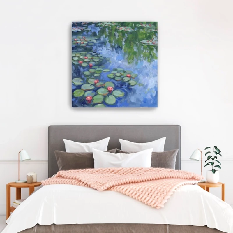 Serene Water Lilies II Canvas Art Print
