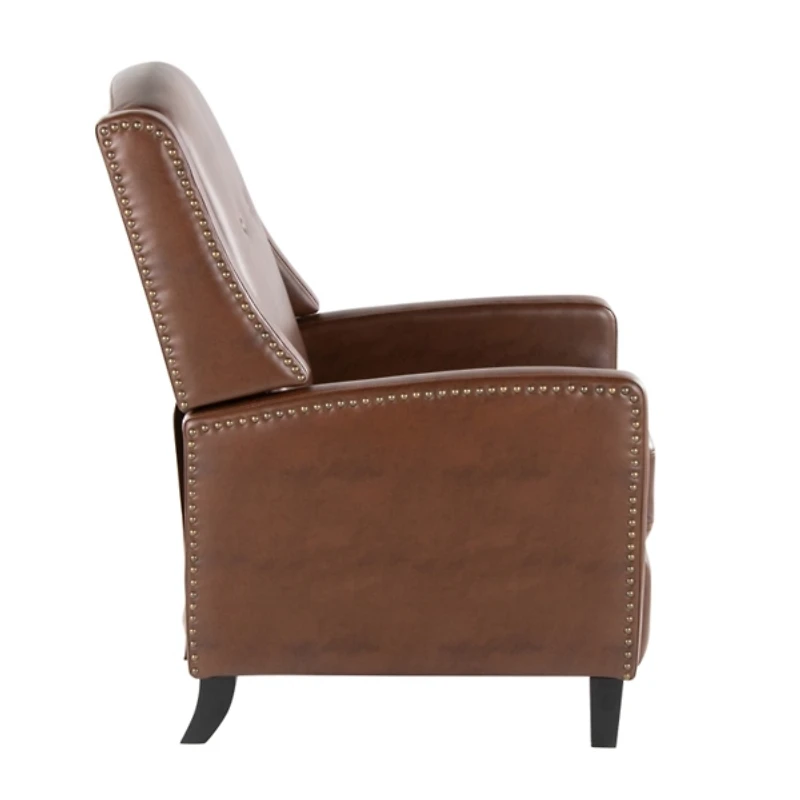 Stanley Brown Faux Leather Recliner