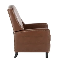 Stanley Brown Faux Leather Recliner