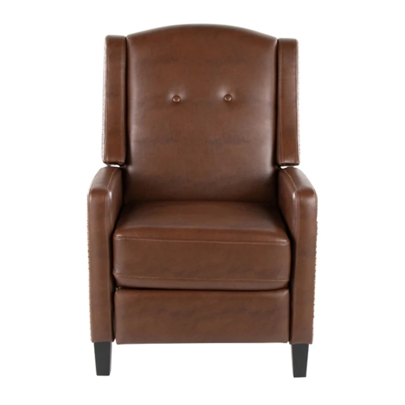 Stanley Brown Faux Leather Recliner