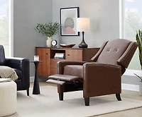 Stanley Brown Faux Leather Recliner