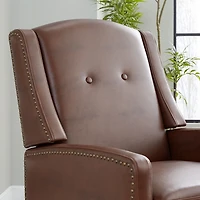 Stanley Brown Faux Leather Recliner