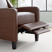 Stanley Brown Faux Leather Recliner