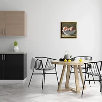 Apples in a Bowl Framed Canvas Art Print