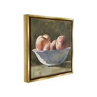 Apples in a Bowl Framed Canvas Art Print