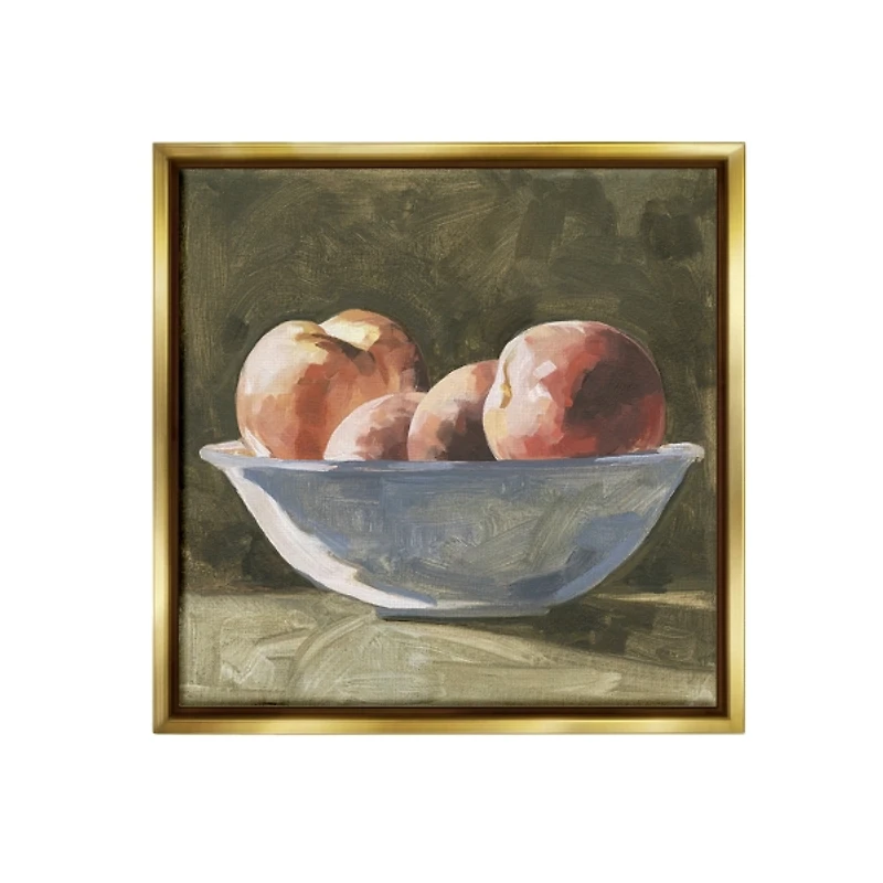 Apples in a Bowl Framed Canvas Art Print