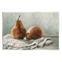 Pears on a Blanket Wall Plaque, 19x13