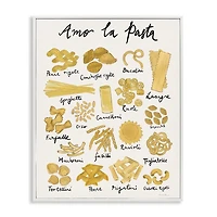 Amo La Pasta Framed Canvas Art Print, 16x20