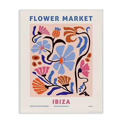 Ibiza Flower Market Canvas Art Print, 16x20
