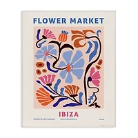 Ibiza Flower Market Canvas Art Print