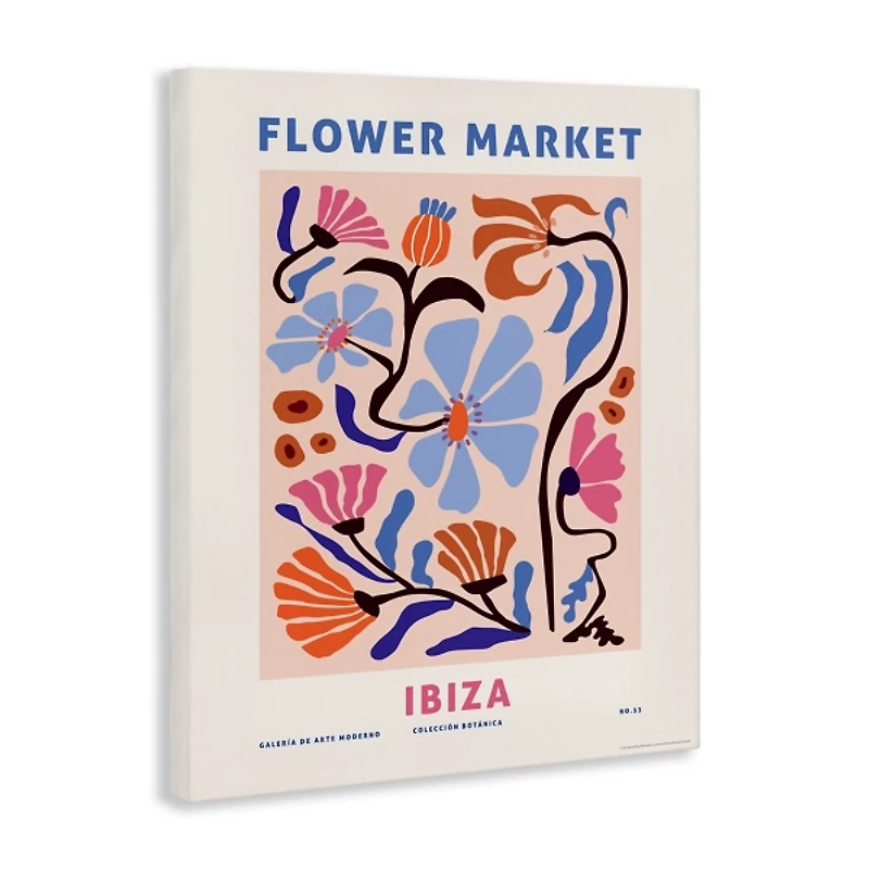 Ibiza Flower Market Canvas Art Print, 24x30