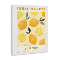 Fruit Market Lemons Canvas Art Print, 24x30