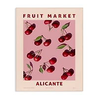 Fruit Market Cherries Canvas Art Print, 16x20