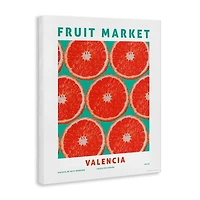 Fruit Market Grapefruit Canvas Art Print