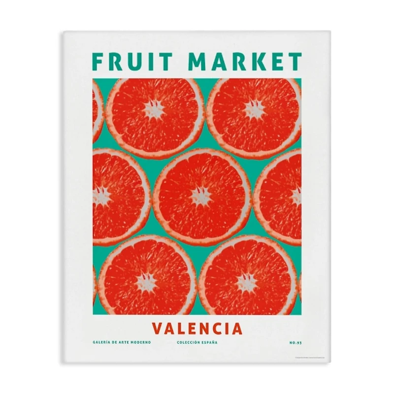 Fruit Market Grapefruit Canvas Art Print