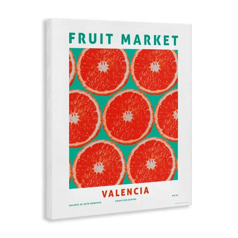 Fruit Market Grapefruit Canvas Art Print, 24x30