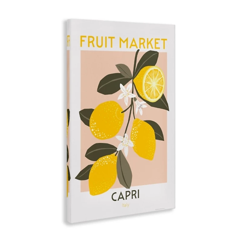 Fruit Market Lemon Branch Canvas Art Print
