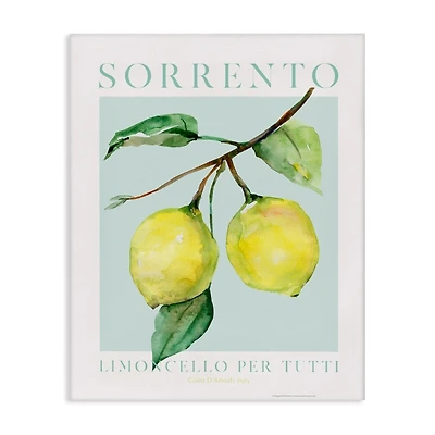 Sorrento Lemon Branch Canvas Art Print