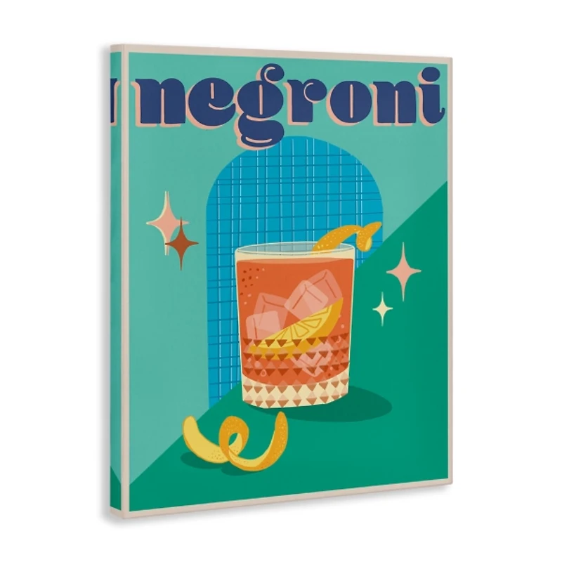 Retro Negroni Canvas Art Print, 16x20