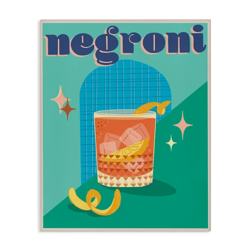 Retro Negroni Canvas Art Print, 16x20