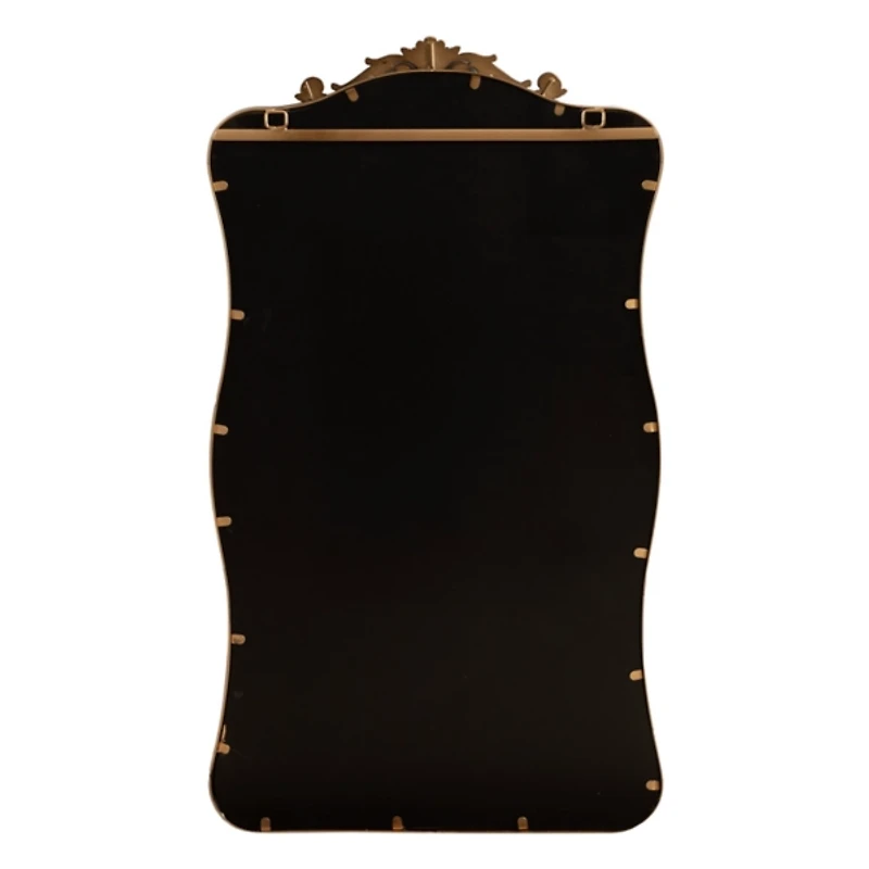 Gold Baroque Wavy Wall Mirror
