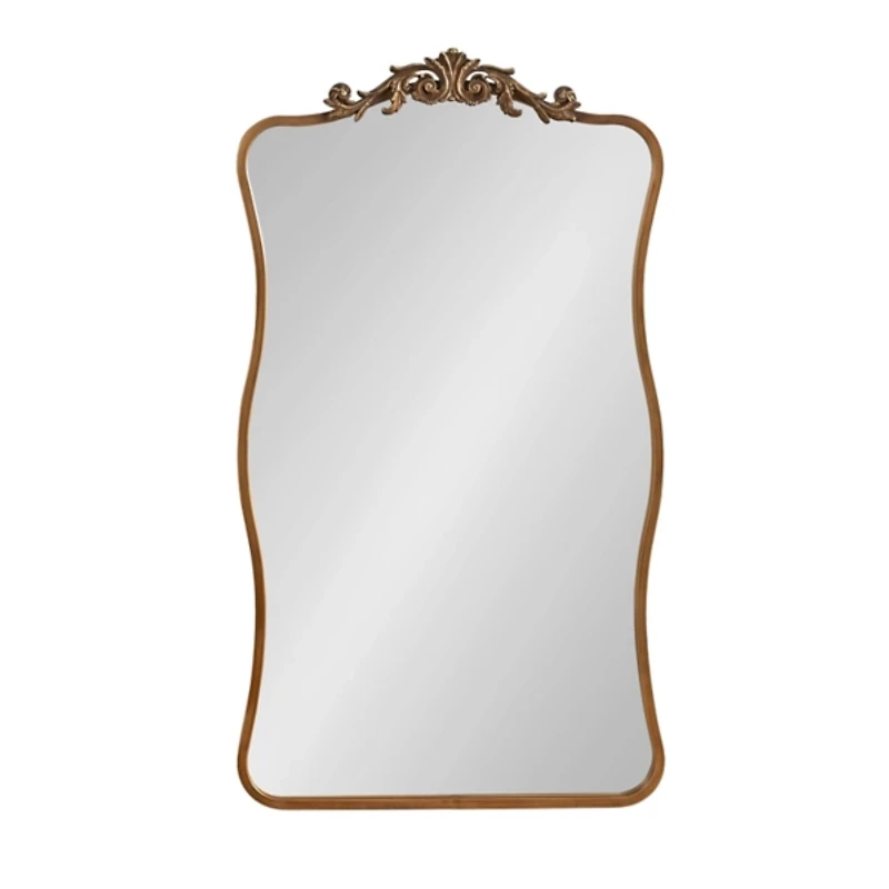Gold Baroque Wavy Wall Mirror