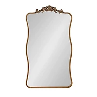 Gold Baroque Wavy Wall Mirror