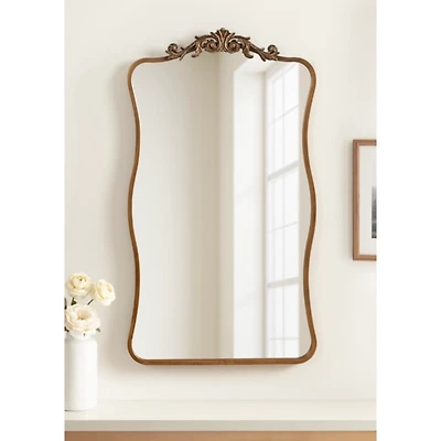 Gold Baroque Wavy Wall Mirror