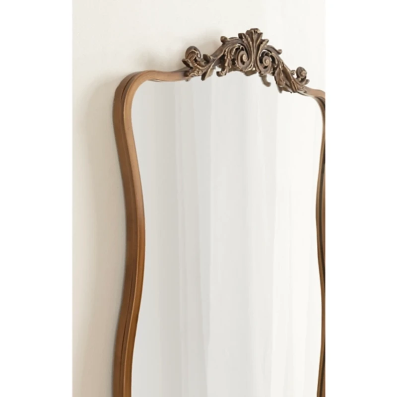 Gold Baroque Wavy Wall Mirror