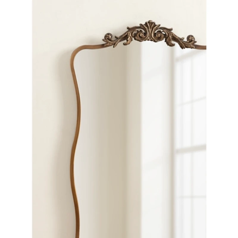 Gold Baroque Wavy Wall Mirror