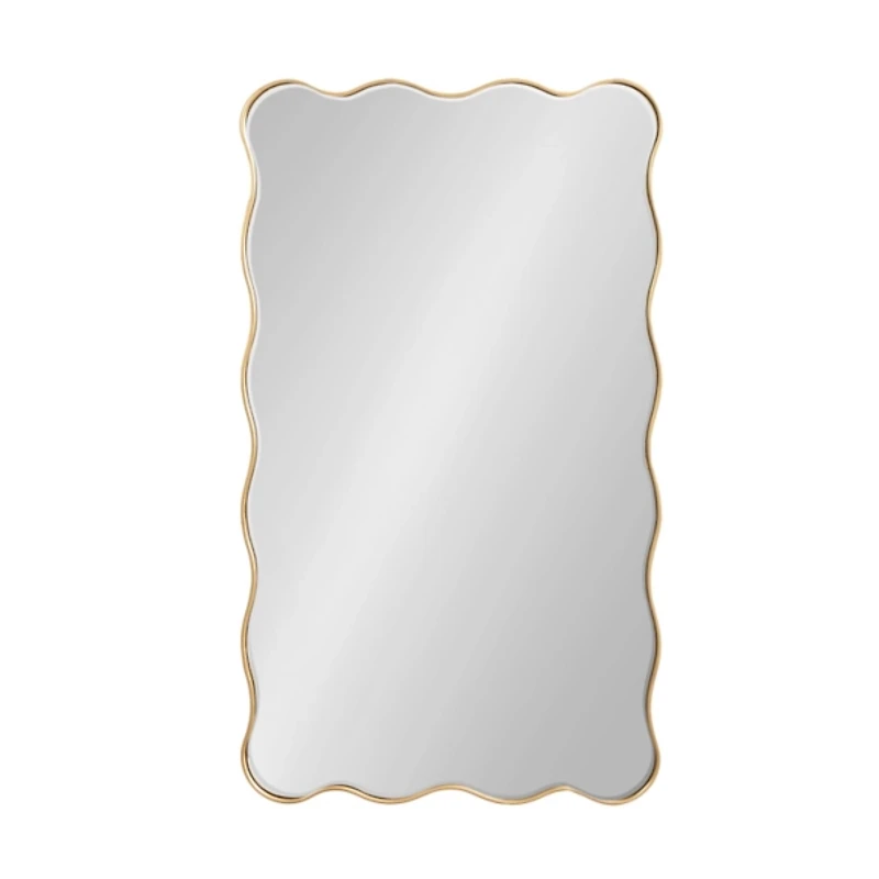 Gold Viona Scalloped Wall Mirror
