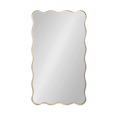 Gold Viona Scalloped Wall Mirror
