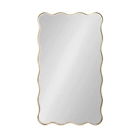 Gold Viona Scalloped Wall Mirror