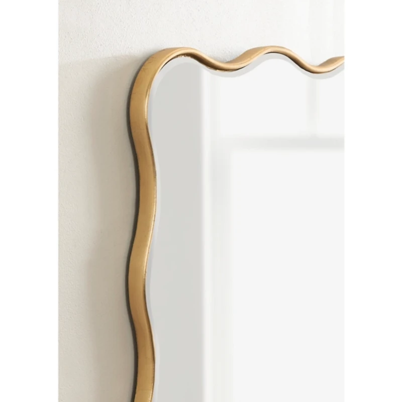 Gold Viona Scalloped Wall Mirror