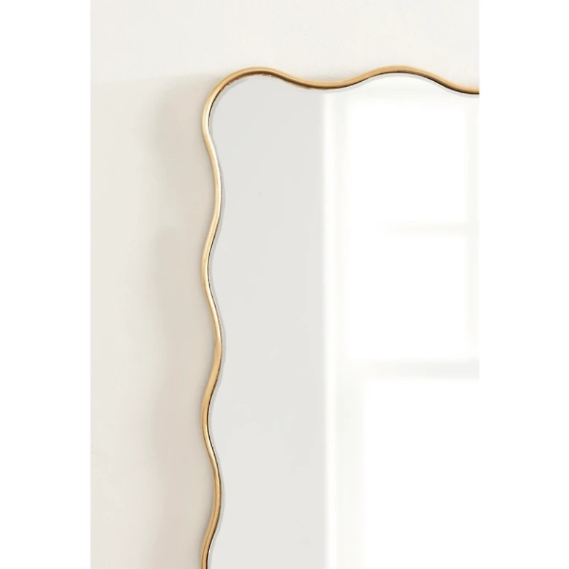 Gold Viona Scalloped Wall Mirror