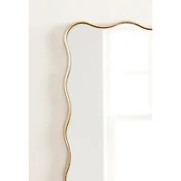 Gold Viona Scalloped Wall Mirror