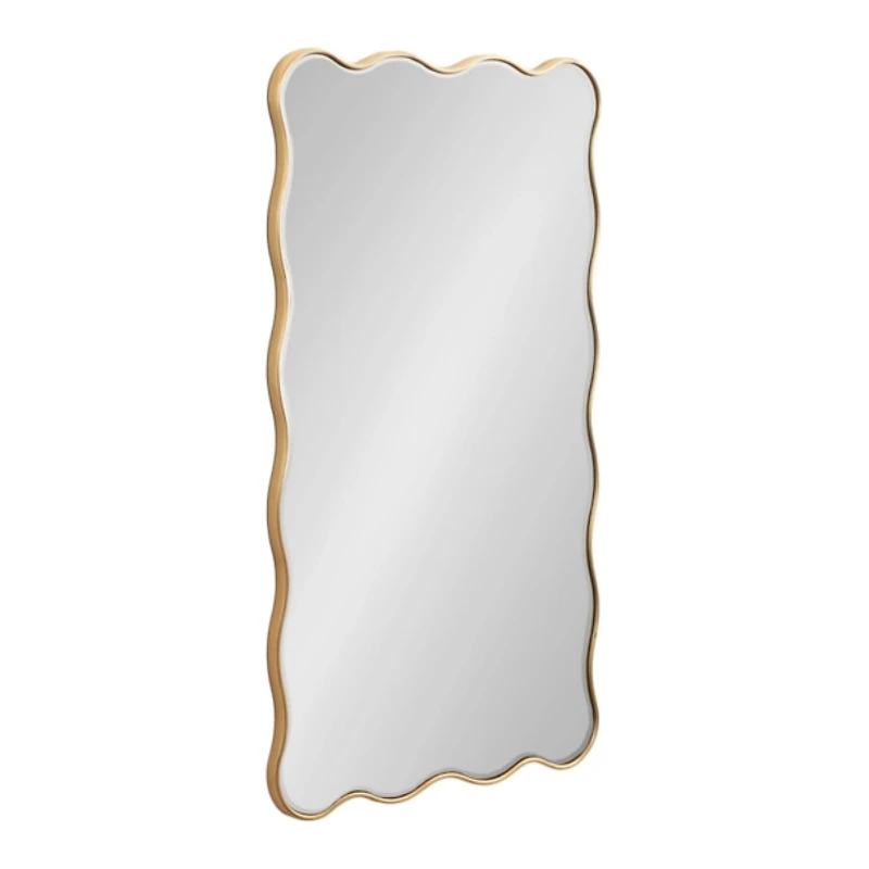 Gold Viona Scalloped Wall Mirror